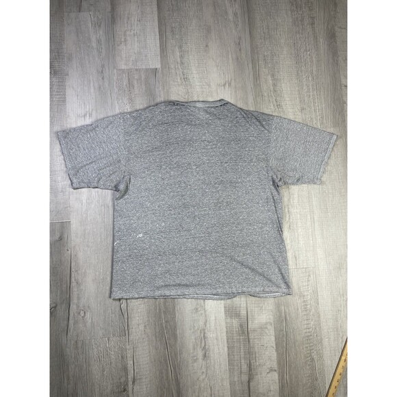 Champion Mens 2XL Air Force Falcons Baseball Shirt Graphic Gray Short Sleeve U - Picture 8 of 9